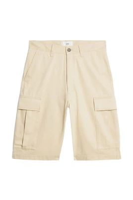 Beige Bomull Casual Cargo Shorts