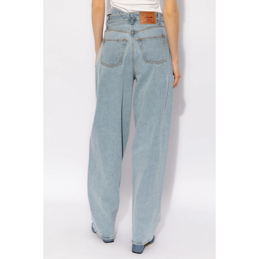 Y Project Jeans met wijde pijpen Blue Dames