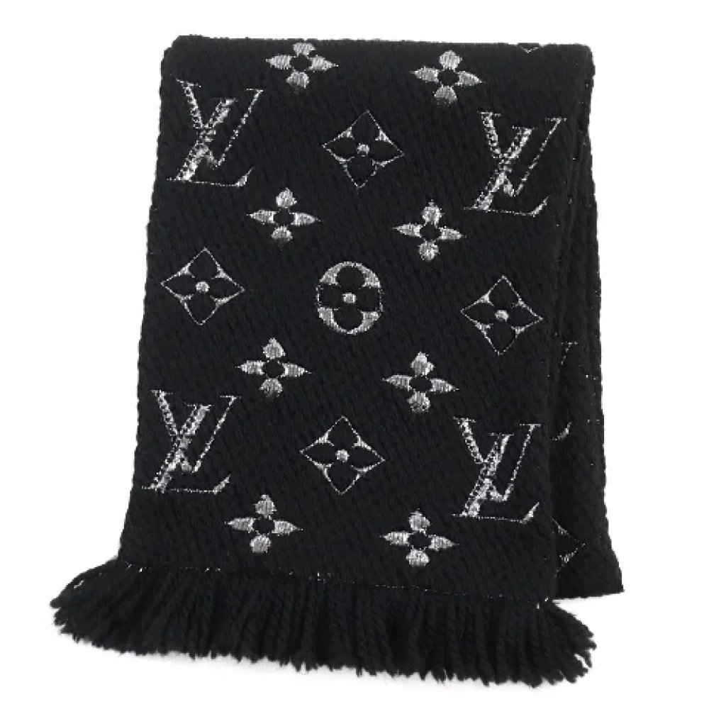 Louis Vuitton Vintage Pre-owned Canvas scarves Black Heren