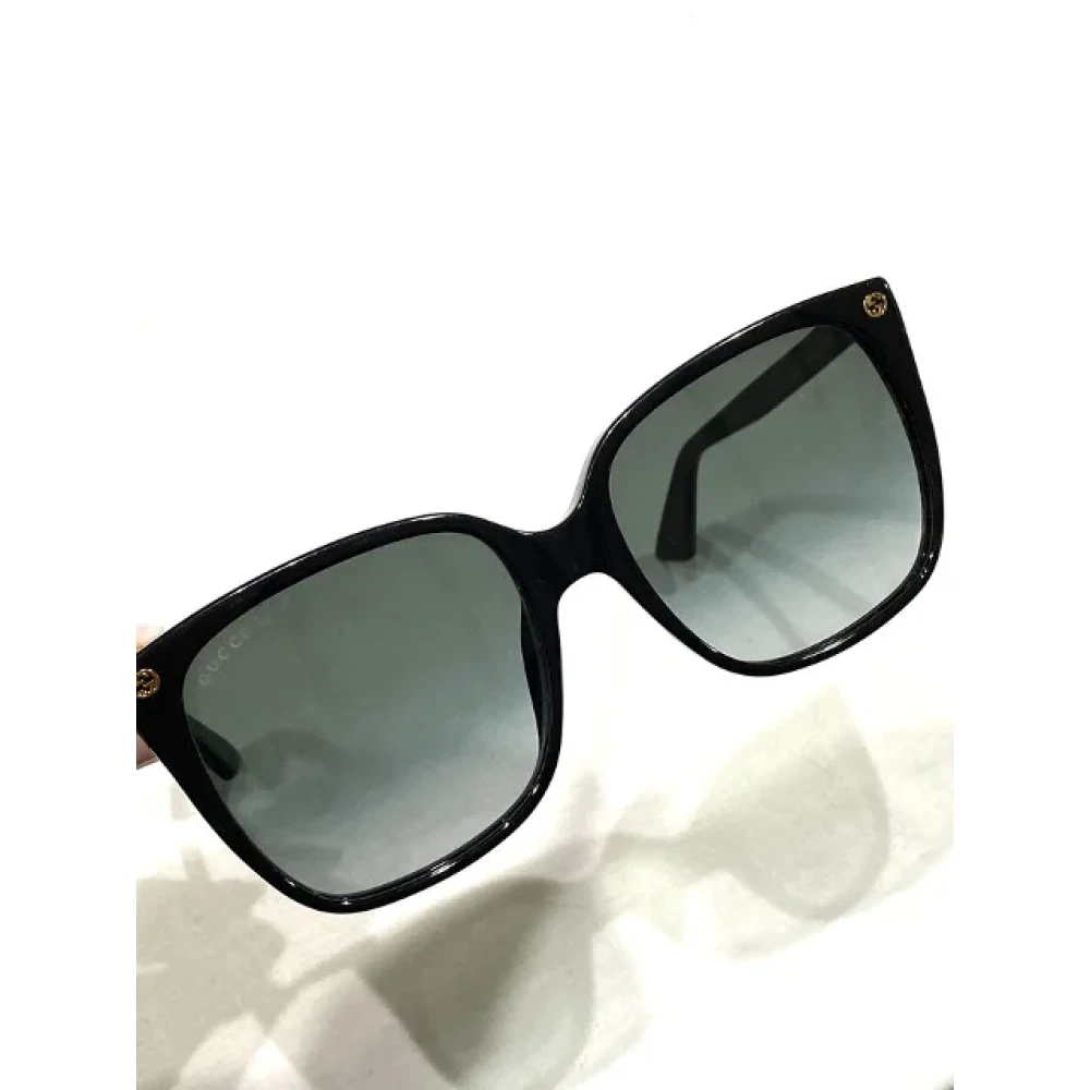 Gucci Vintage Pre-owned Plastic sunglasses Black Dames