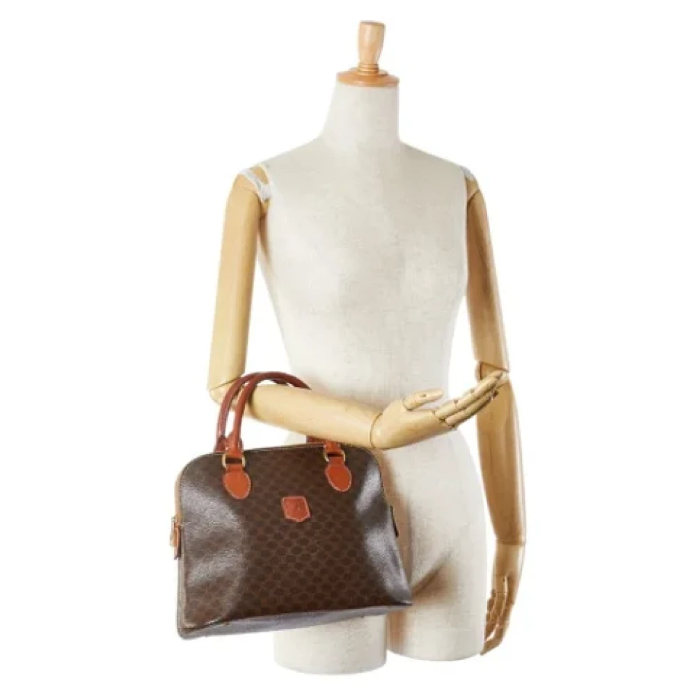 Celine Vintage Pre-owned Leather handbags Brown Dames