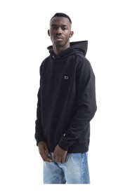 Black American Fleece Hoodie Mens Sweatshirts CFWOSW0112MRUT2792