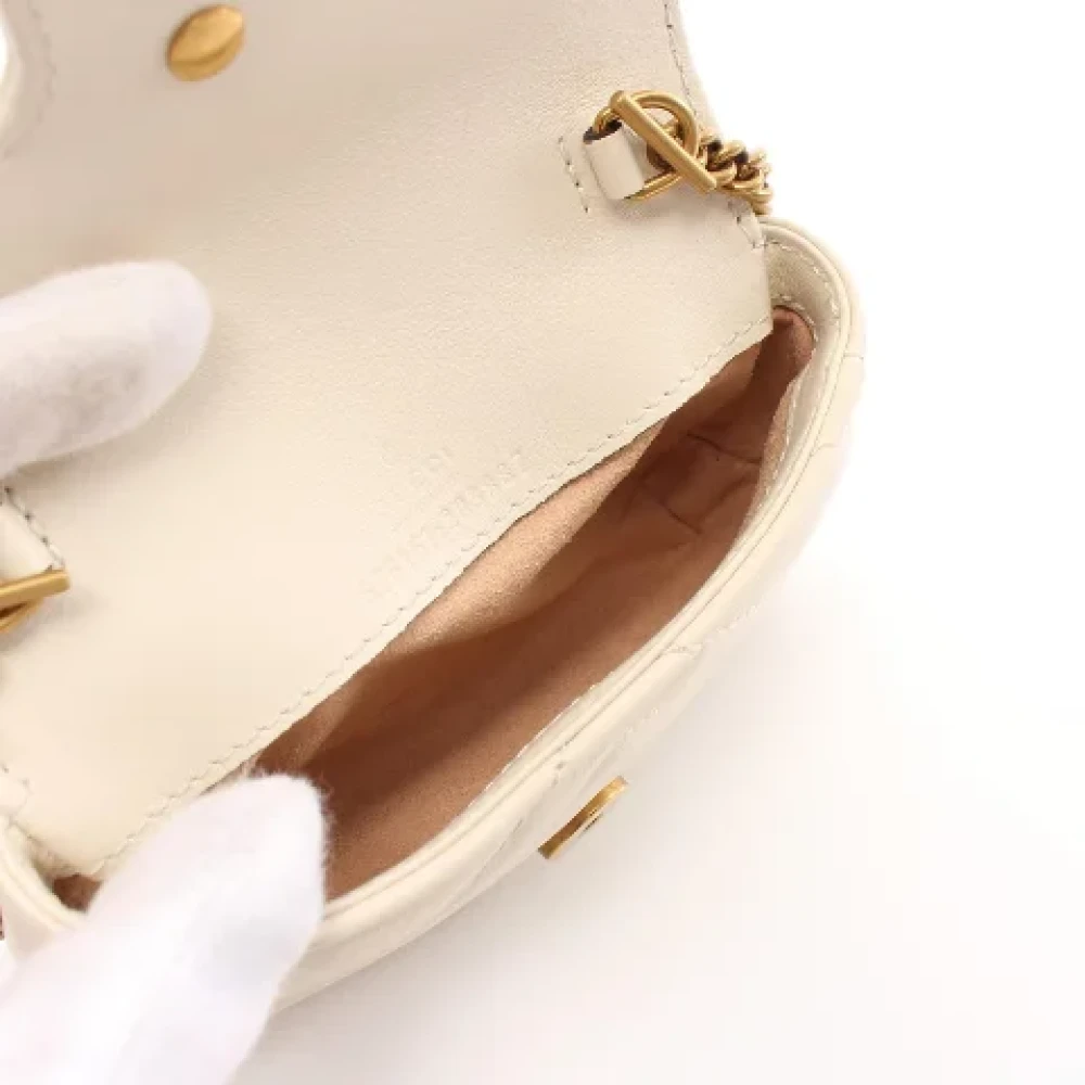 Gucci Vintage Pre-owned Leather gucci-bags White Dames
