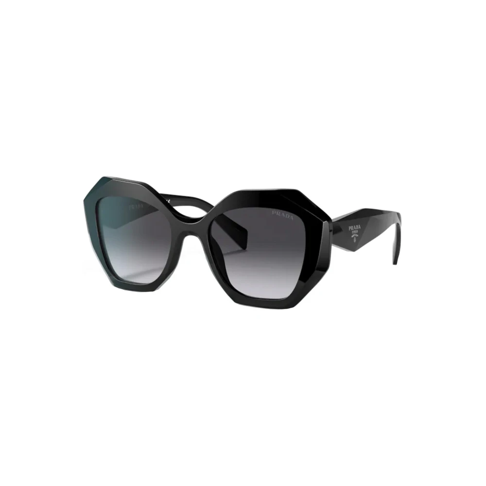 Prada Pr 16Ws 1Ab5d1 Black Plastic Geometric Sunglasses Grey Gradient Lens - Image 5