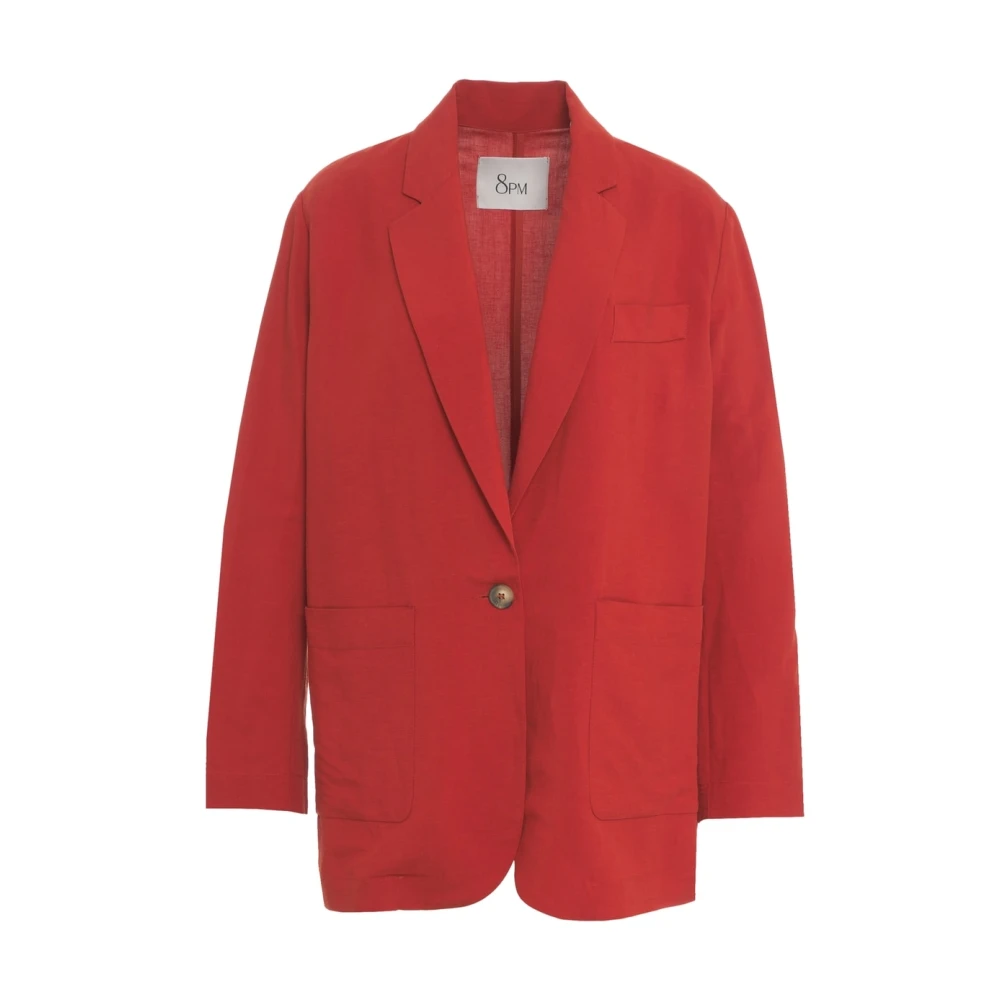 8pm Oranje Blazer 'Costes' Elegant Stijlvol Red Dames
