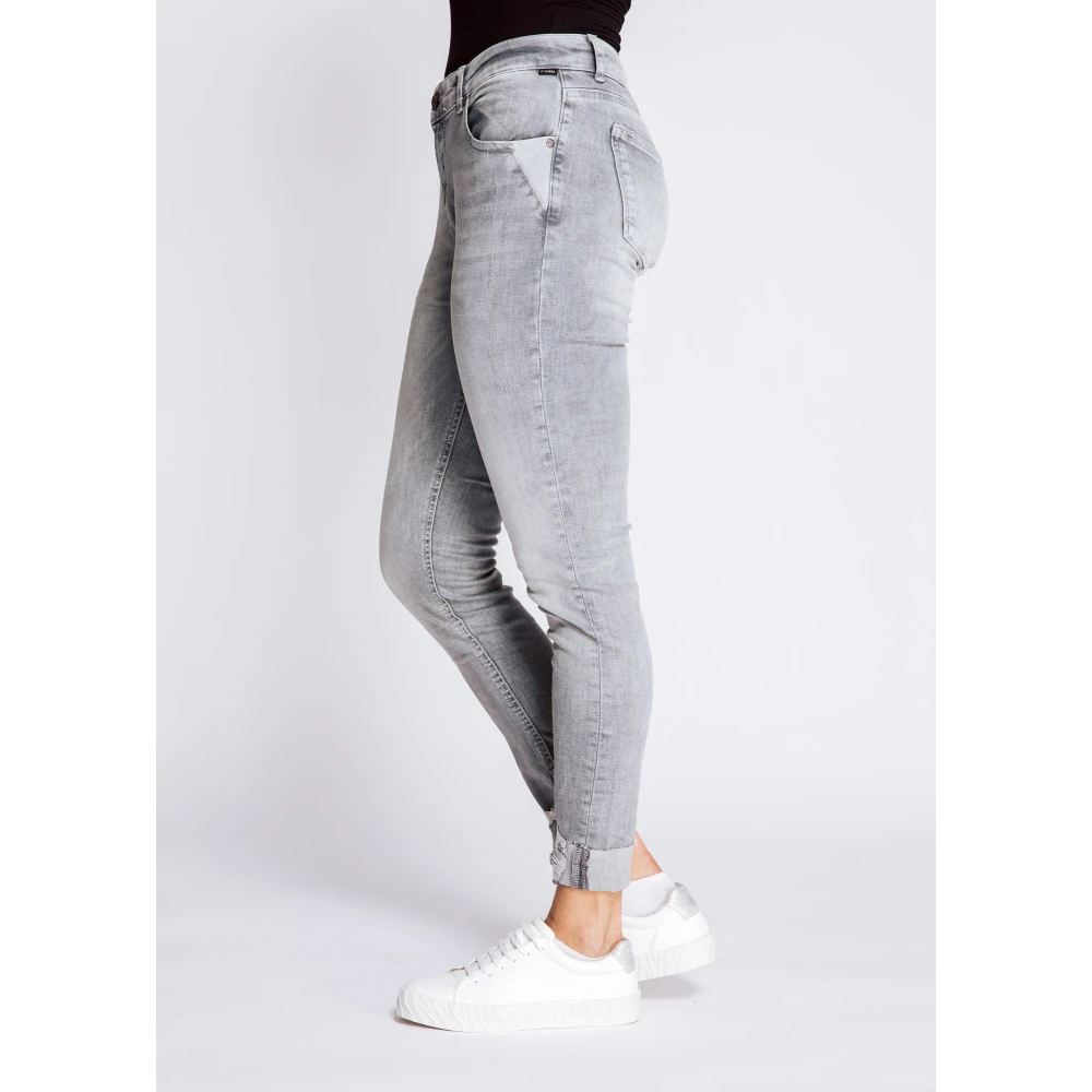 Zhrill Skinny Jeans Nova Grey Gray Dames