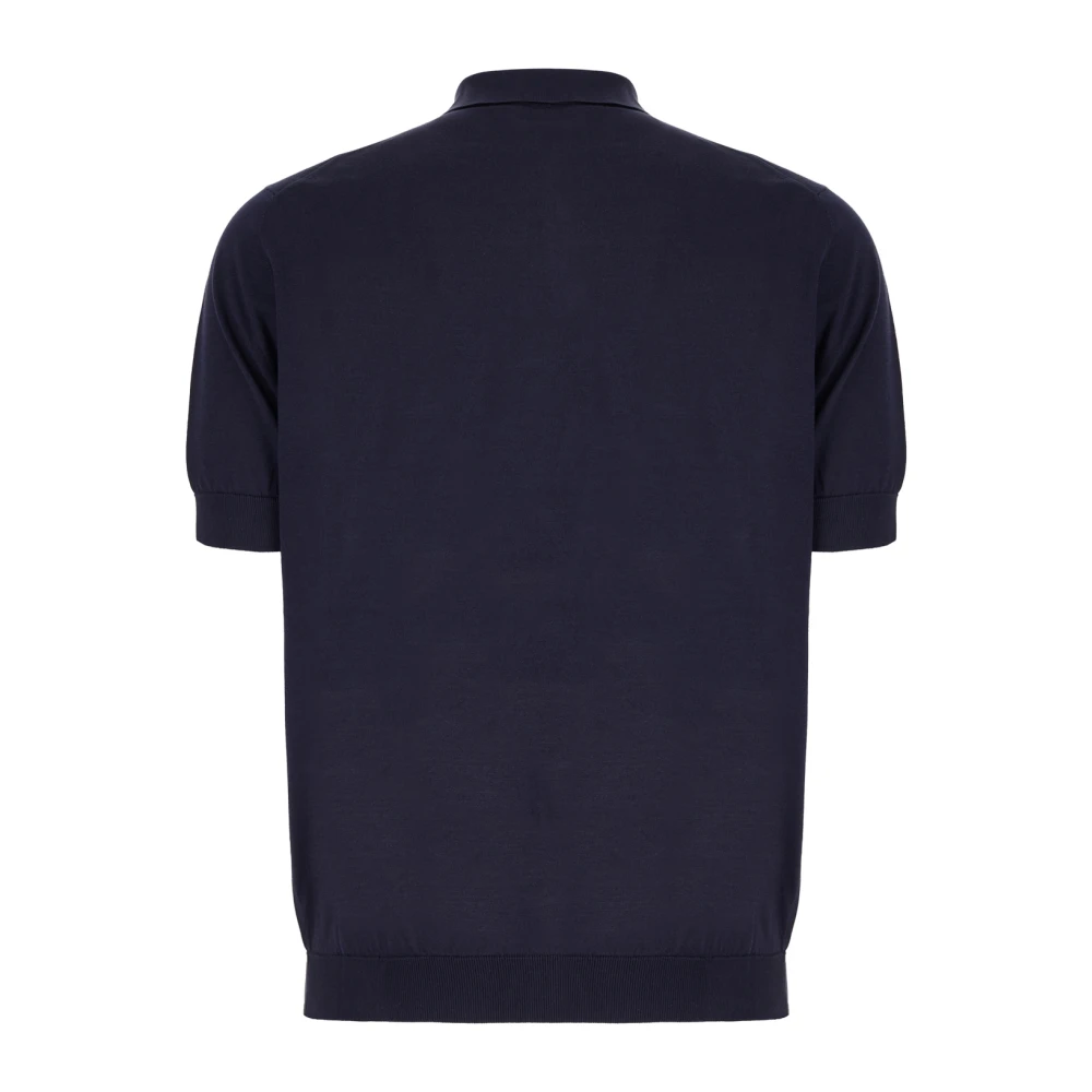 Lardini Klassieke Polo Shirt voor Mannen Blue Heren