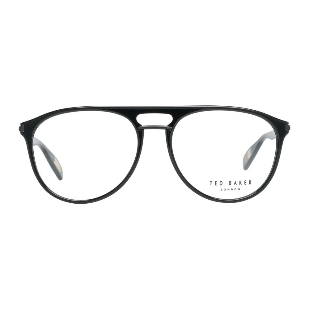 Ted Baker Zwarte plastic optische monturen met veerscharnier Black Heren