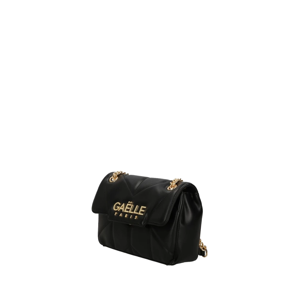 Gaëlle Paris Zwarte Schoudertas Elegant Veelzijdig Minimalistisch Black Dames