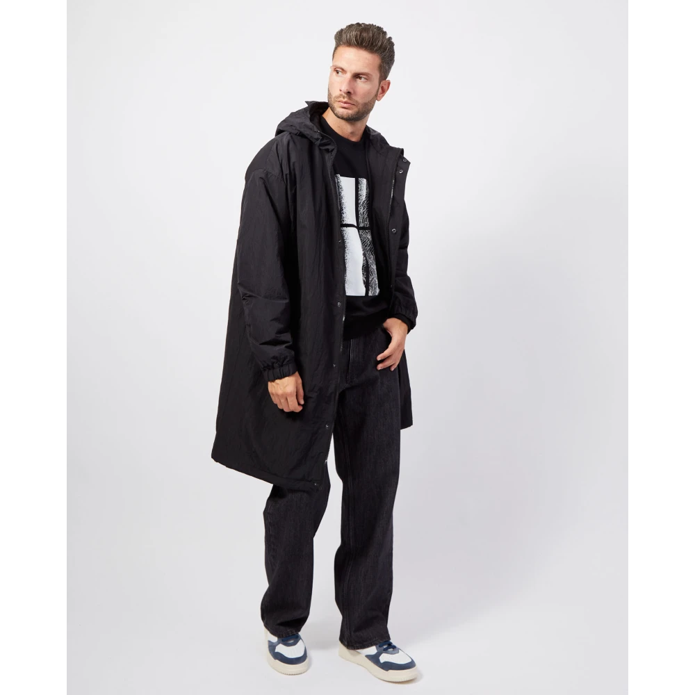 Hugo Boss Waterafstotende Capuchonjas Black Heren
