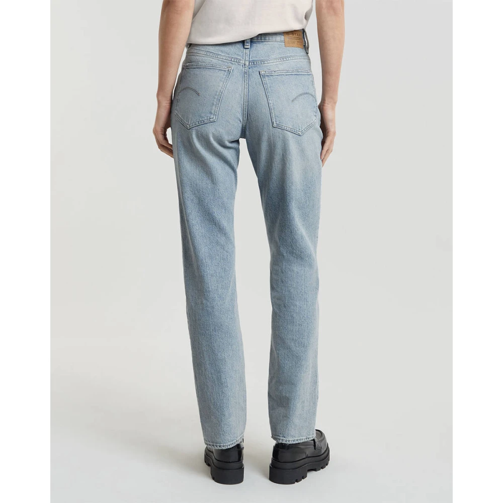 G-Star Hoge Straight Viktoria Jeans Blue Dames