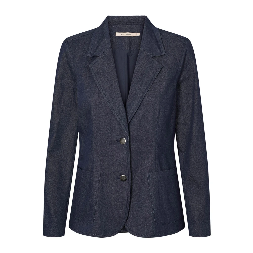 RUE de Femme Denim Blazer Kasumi Blauw Elegant Blue Dames