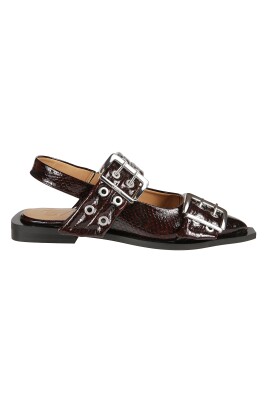 snake-burgundy-feminine-ballerinaer-med-spaende