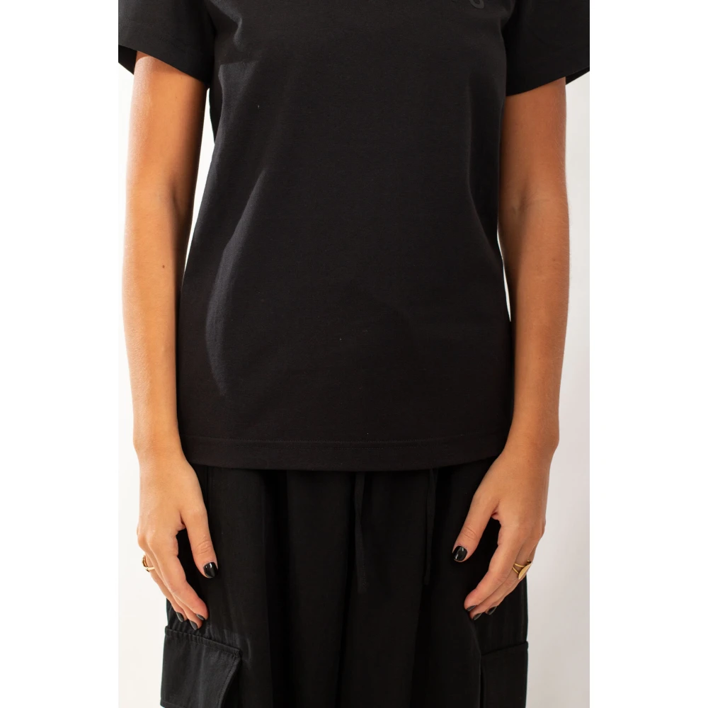 Y-3 Zwarte Regular SS Tee Black Dames