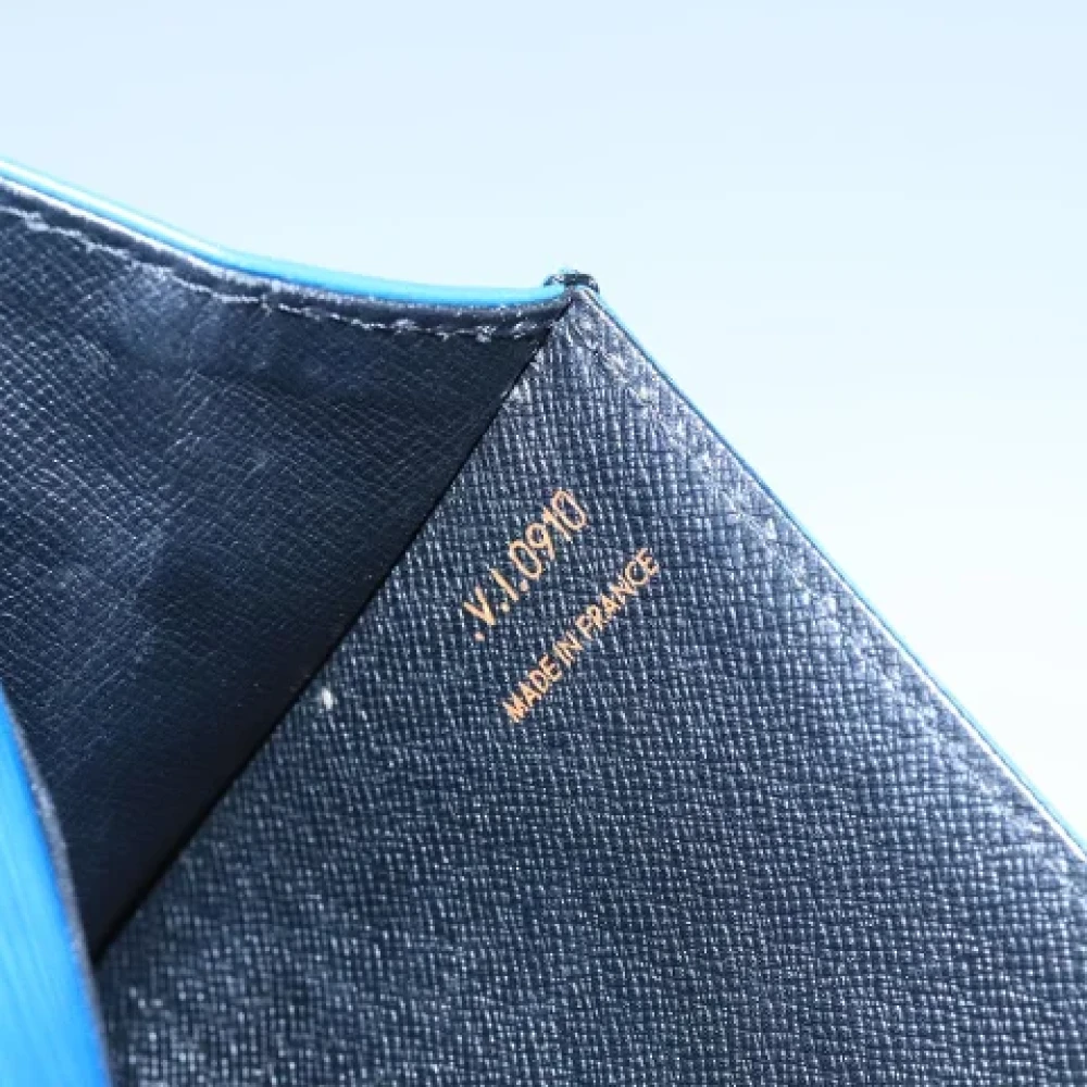 Louis Vuitton Vintage Pre-owned Leather clutches Blue Dames