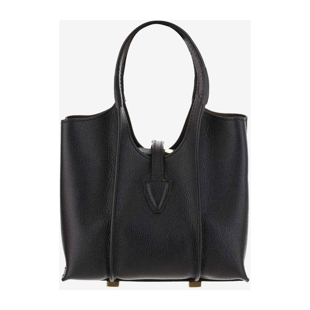 TOD'S Stijlvolle Leren Schoudertas Black Dames