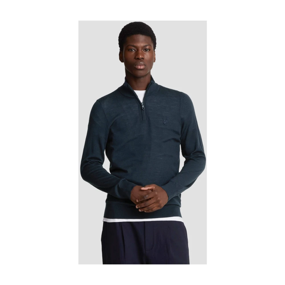 Lyle & Scott Stijlvolle Pullover Sweater Blue Heren