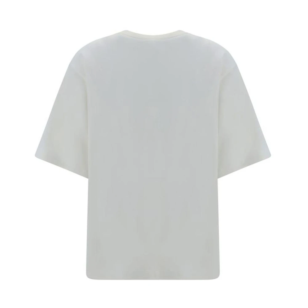 Róhe Monochrome Oversized Katoenen T-shirt met Ronde Hals White Dames