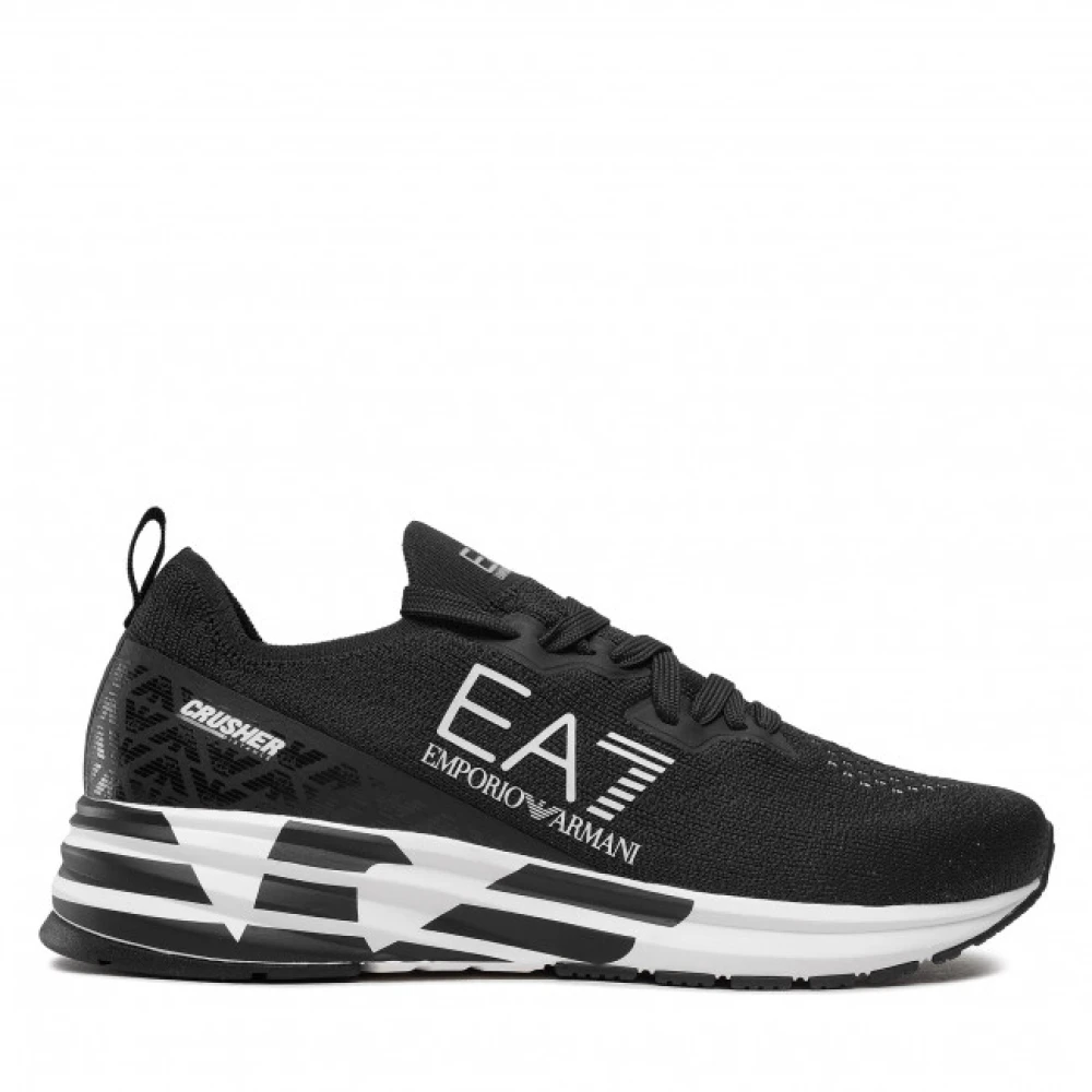 Emporio Armani Ea7 Mannelijk Zwart Schoenen Heren, 40 Eu, Polyester, X8x095 Xk 240 Sneakers