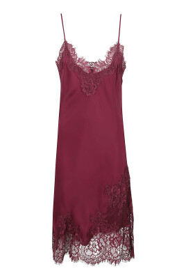 gold hawk silk dress Gold Hawk Pleated Lace Silk Dress main image 1