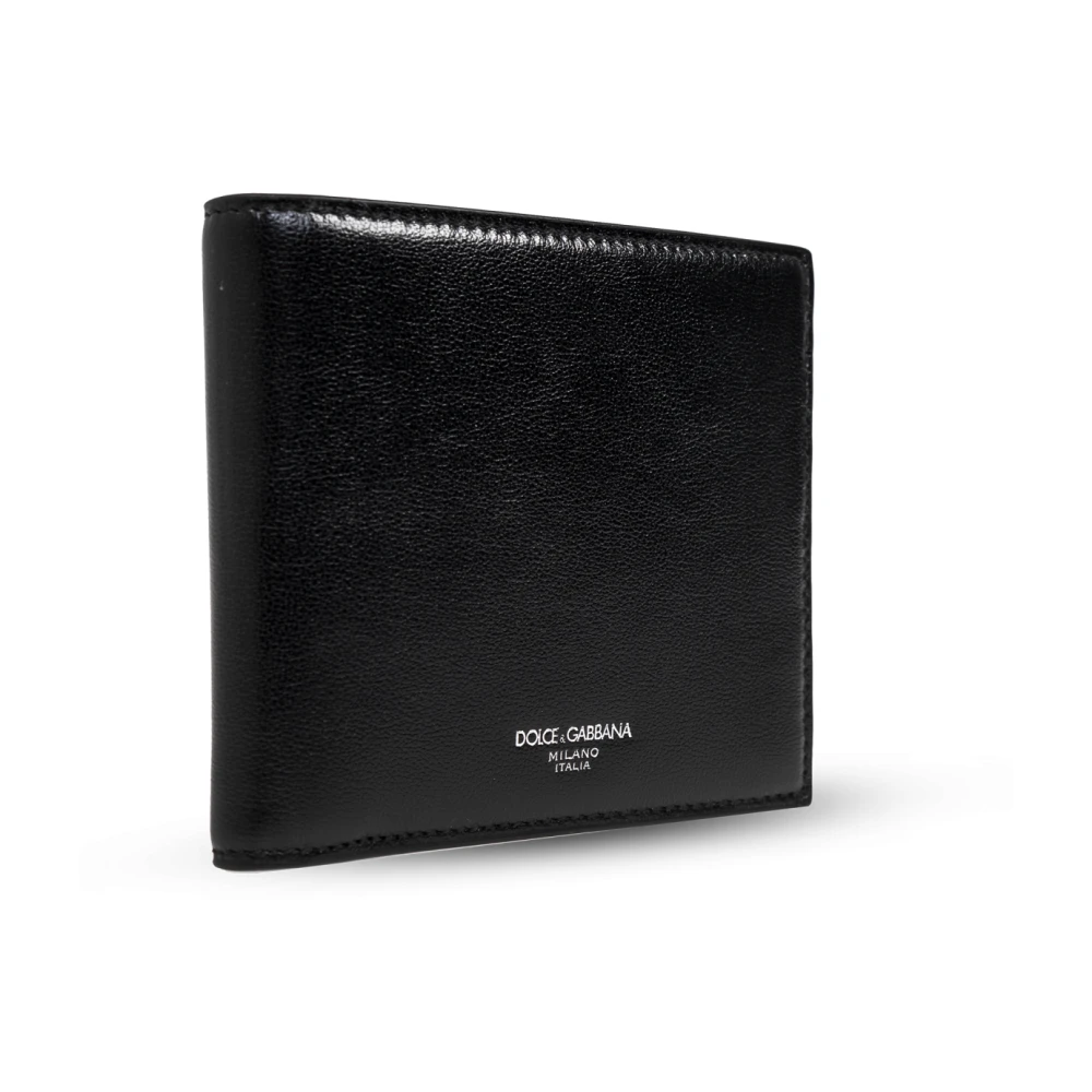 Dolce & Gabbana Leren portemonnee Black Heren