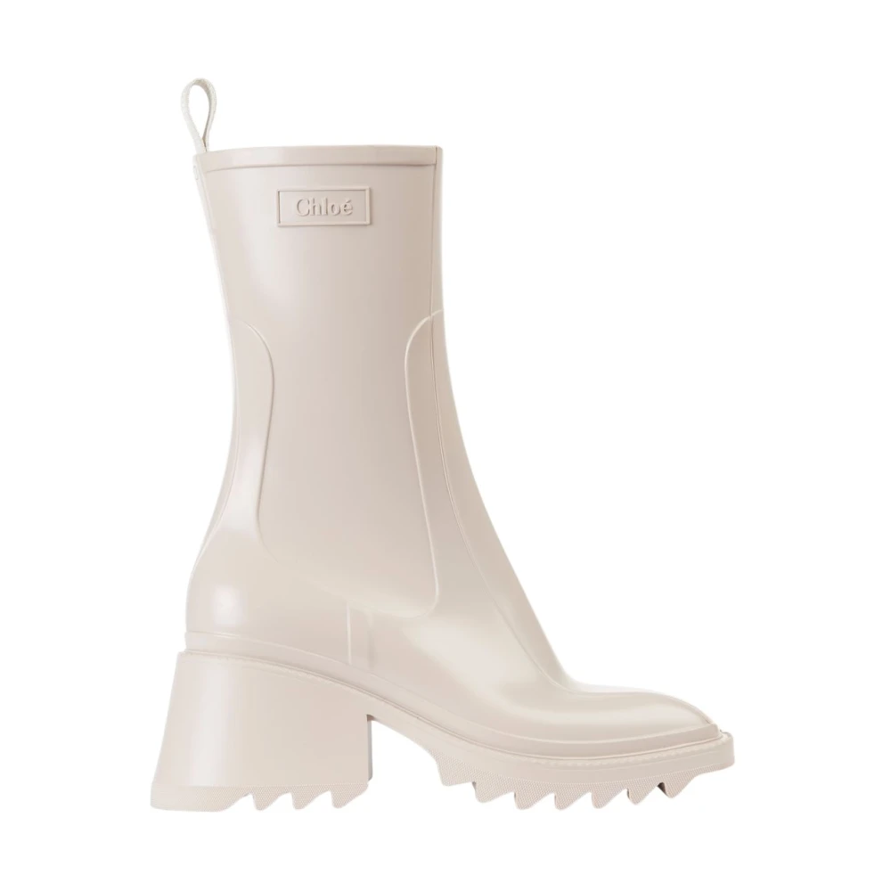 Chloé Beige Heeled Boots, Female, 6 Uk, Betty Rain Boot