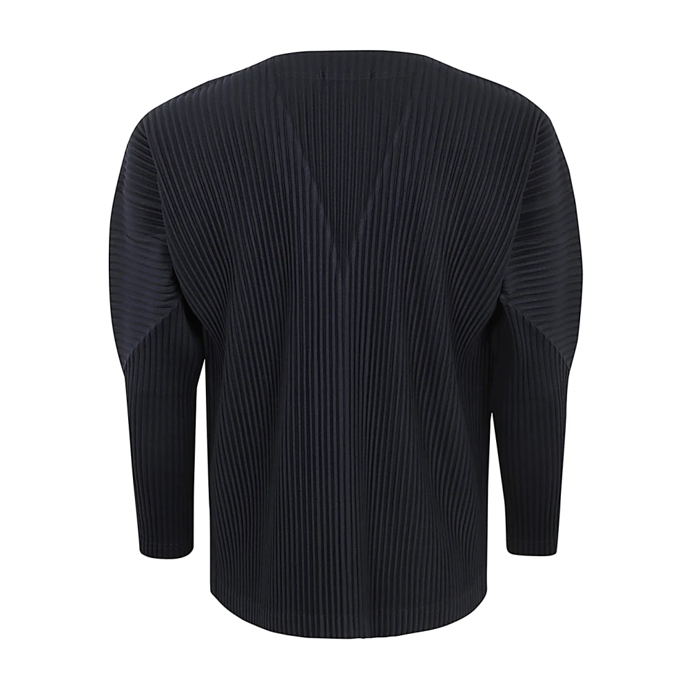 Issey Miyake Navy Basics Cardigan Blue Heren