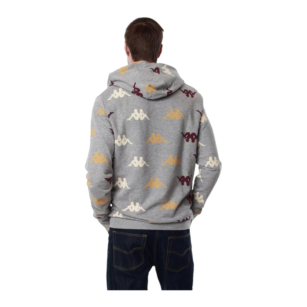Kappa Hoodies Gray Heren