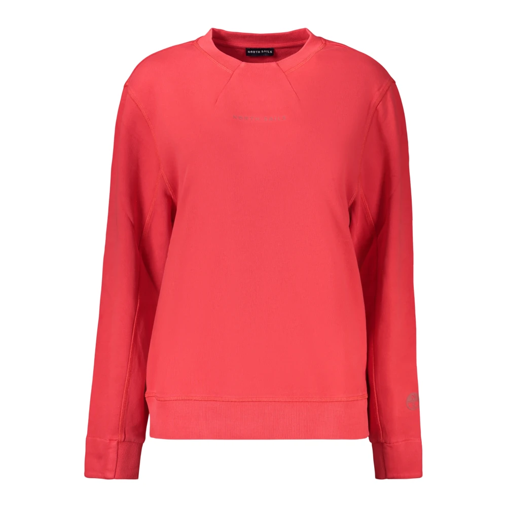 North Sails , Sweatshirts, Female, Red, S, Crew Neck Sweatshirt