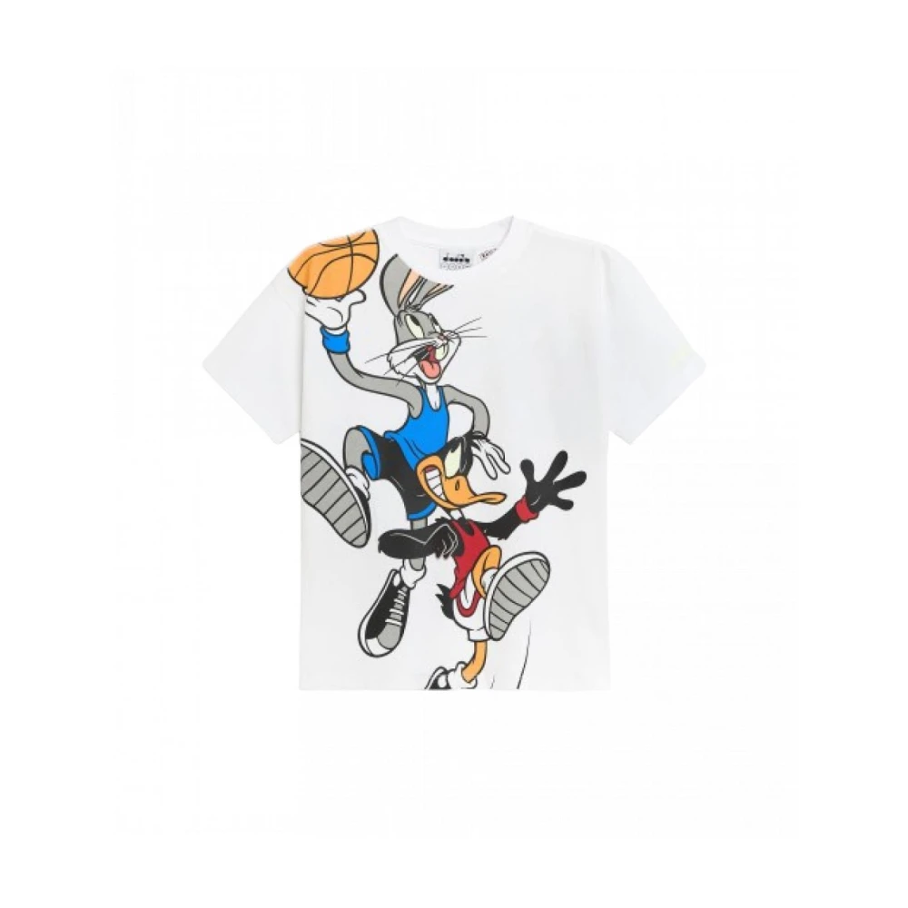 Diadora Katoenen T-shirt Sportieve Stijl White Heren