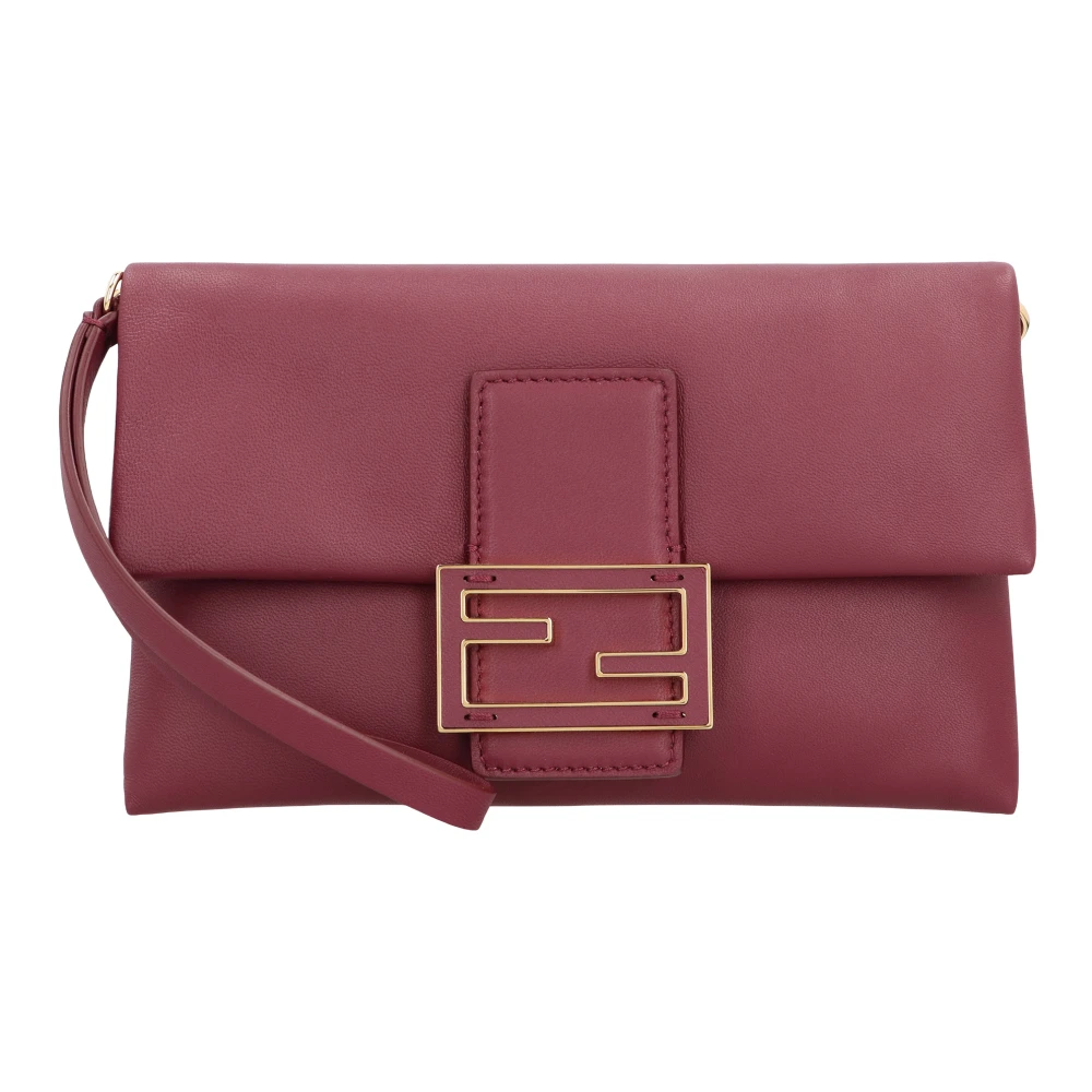 Fendi Women's Red Mamma Baguette Pouch - Clutches - One Size - Bags