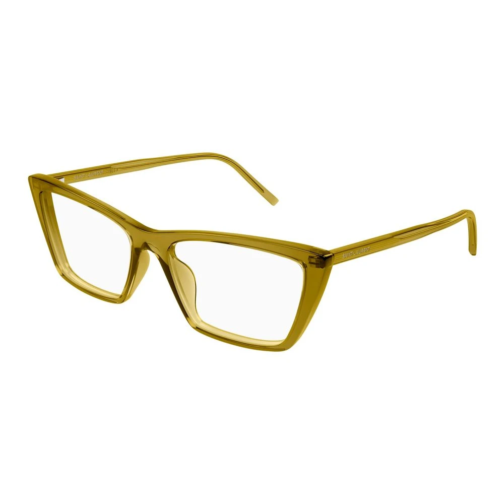 Saint Laurent Women's Green Transpare Eyeglasses Sl 737 Mica