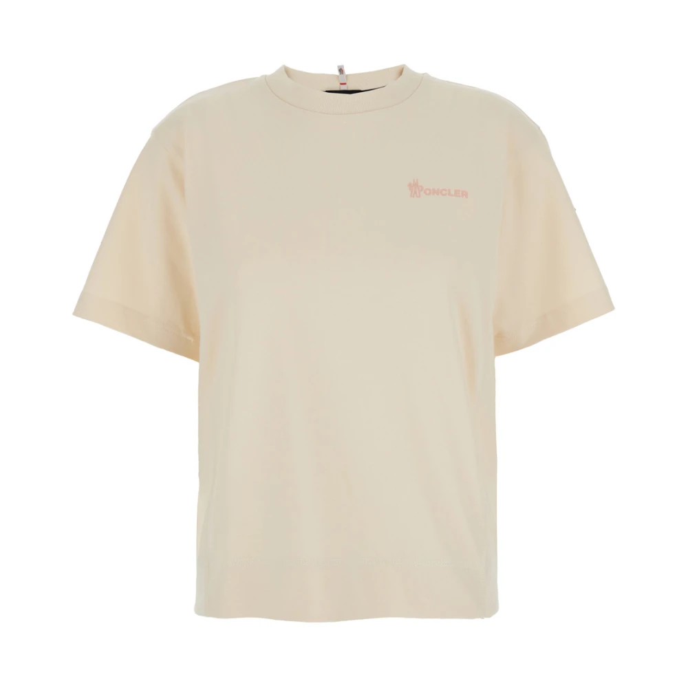 Moncler Witte T-shirts en Polos Grenoble Stijl White Dames