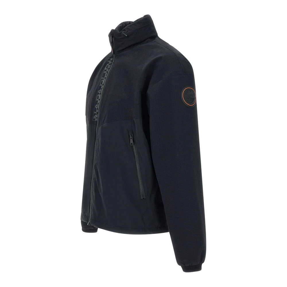 Napapijri Zwarte Herenjas Waterdicht Ademend Regular Fit Black Heren