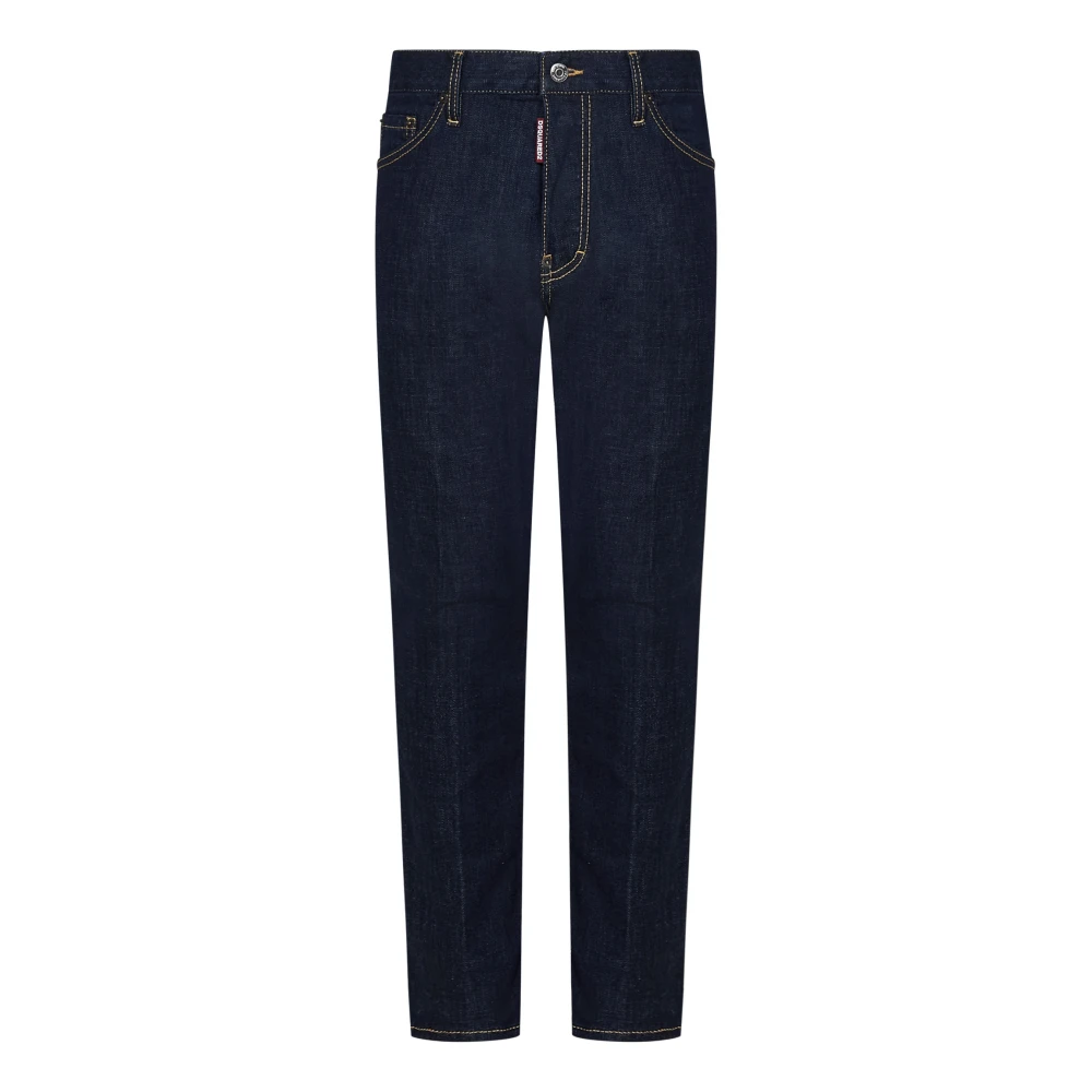 Dsquared2 Blå Slim Fit Jeans Simply Washed Blue, Herr