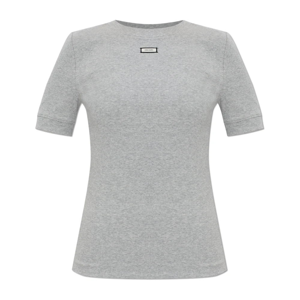 Entire Studios Donna Grigio Top, L, New,