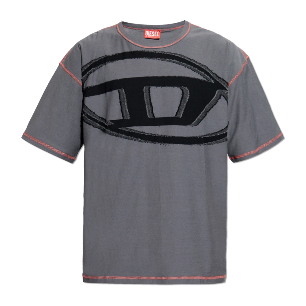 Diesel T-shirt T-Doxt Gray Heren
