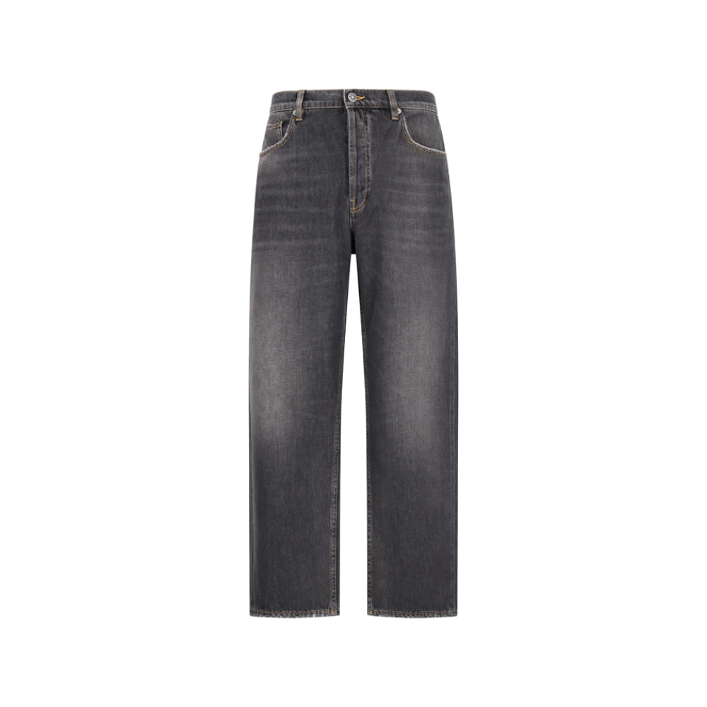 Golden Goose Men's Black Cory Loose Skate Jeans - Straight Fit Jeans - W32 - Jeans