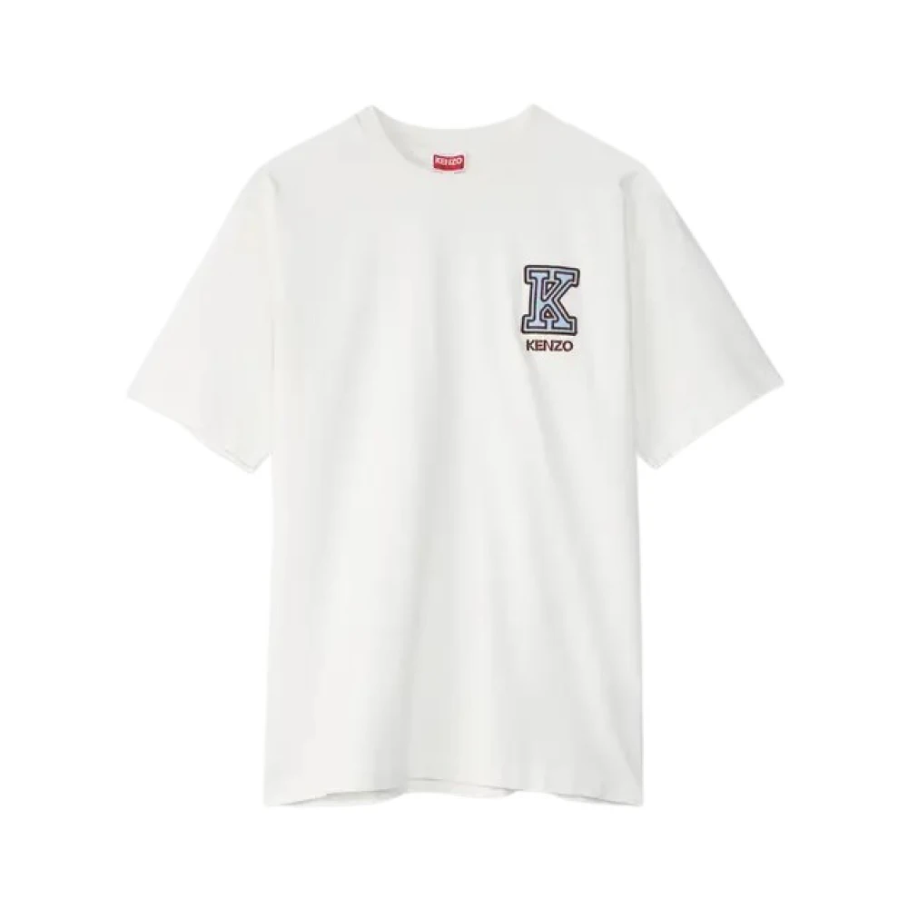 Kenzo Stijlvolle K T-shirt voor Mannen White Heren