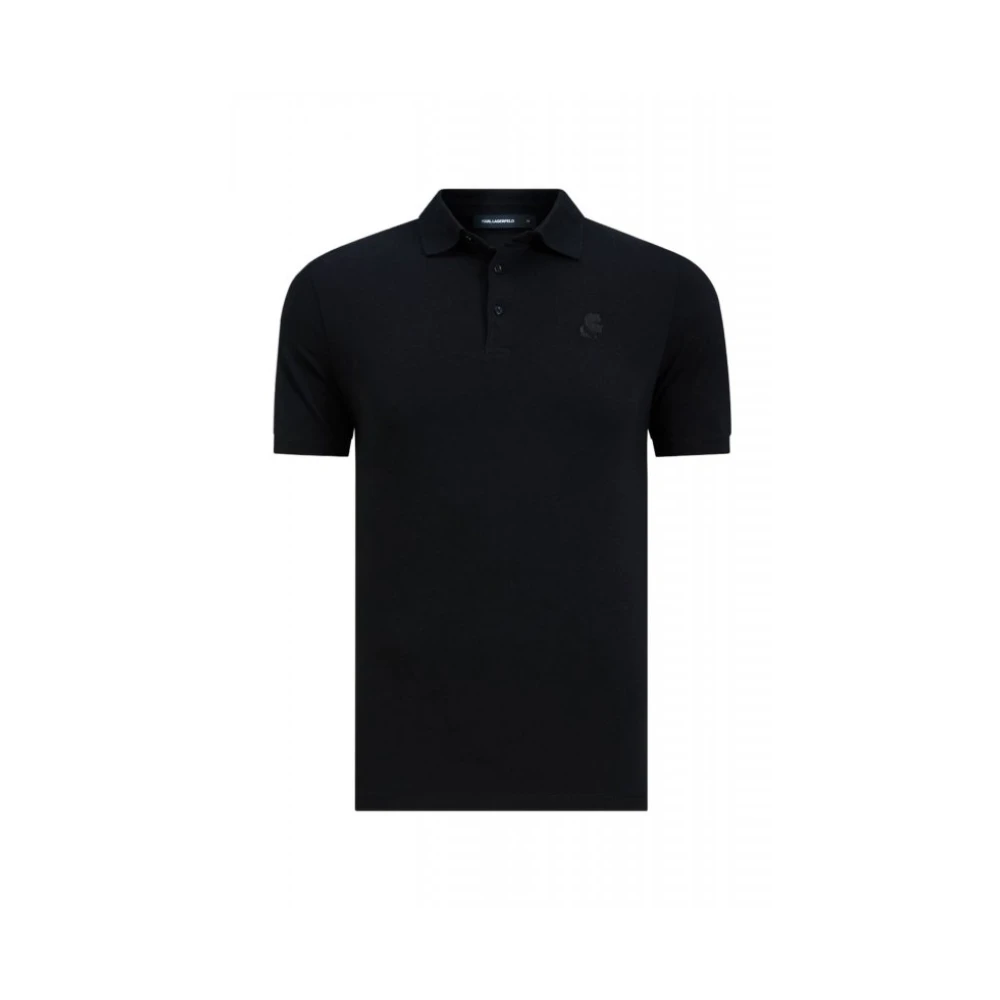 Karl Lagerfeld Men's Black Polo Shirt - Polo Shirts - Xl - Tops