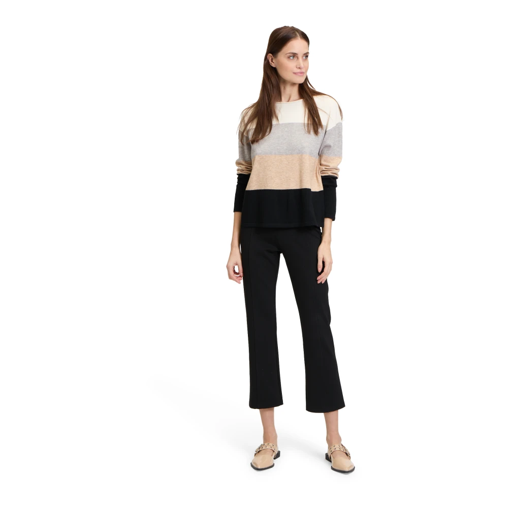 Betty Barclay Kleur Blok Fijngebreide Trui Multicolor Dames