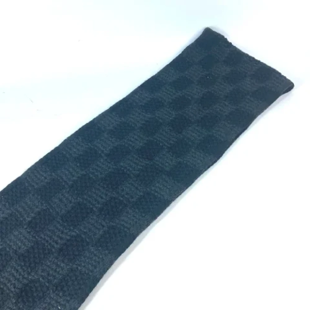 Louis Vuitton Vintage Pre-owned Cashmere scarves Black Dames