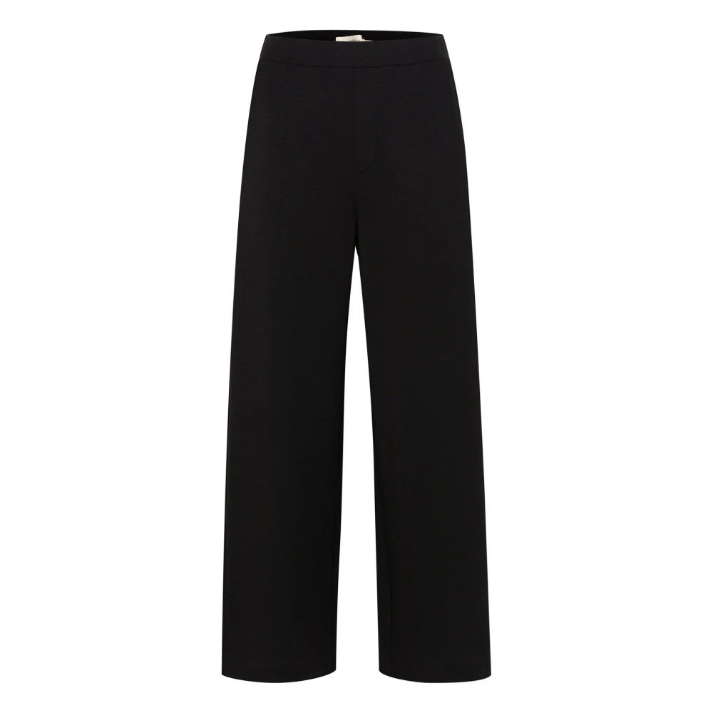 InWear Zwarte Straight-Leg Broek Gincetteiw Model Black Dames