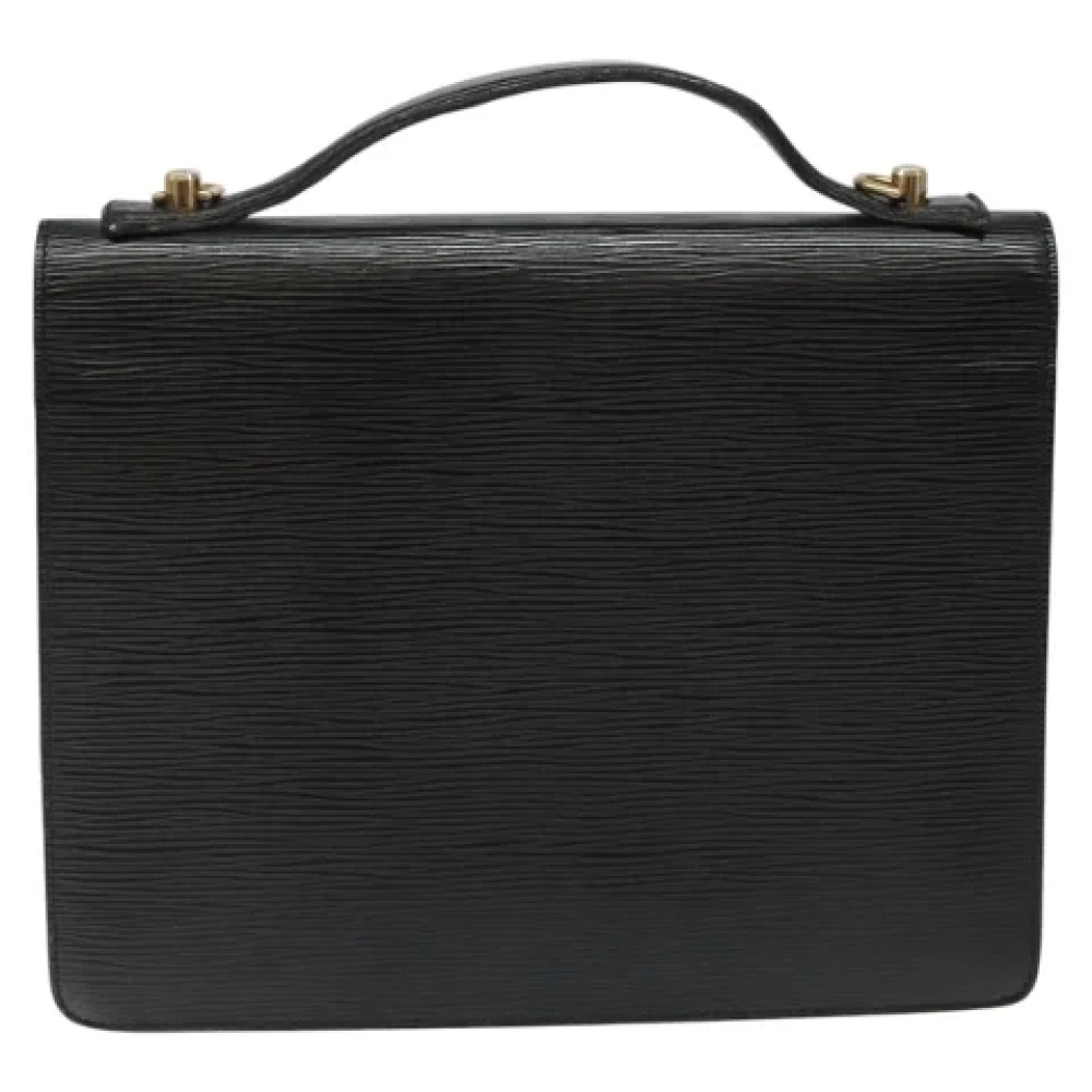 Louis Vuitton Vintage Pre-owned Leather handbags Black Dames
