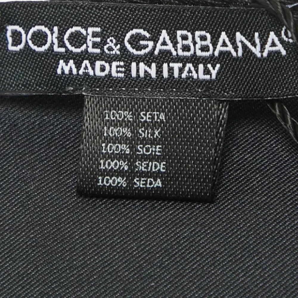 Dolce & Gabbana Pre-owned Silk scarves Gray Dames