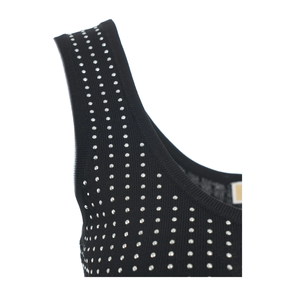 Michael Kors Zwarte Mini Jurk met Studs Black Dames