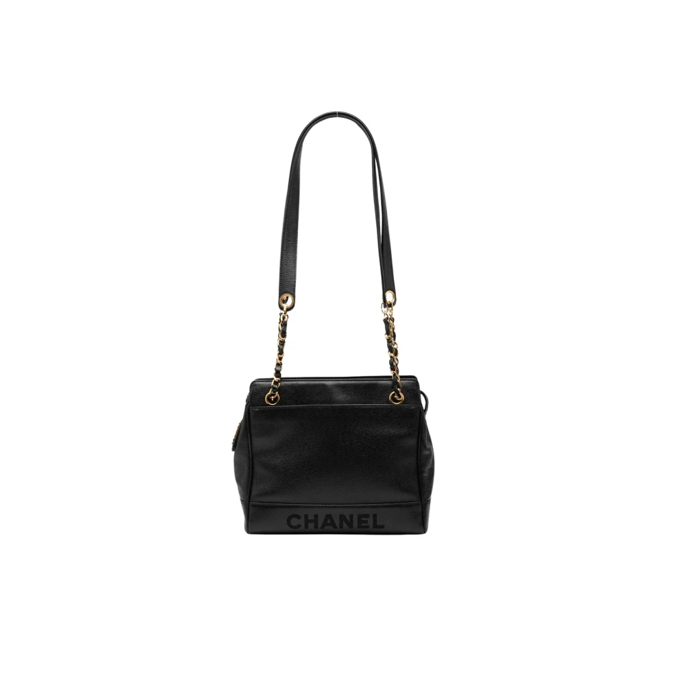 Chanel Vintage Women's Black Pre-Owned Chain Handle Bag