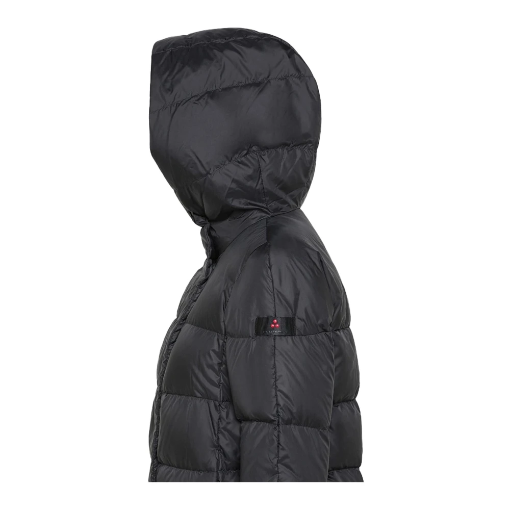 Peuterey Korte Zijopening Hoodie Jas Black Dames