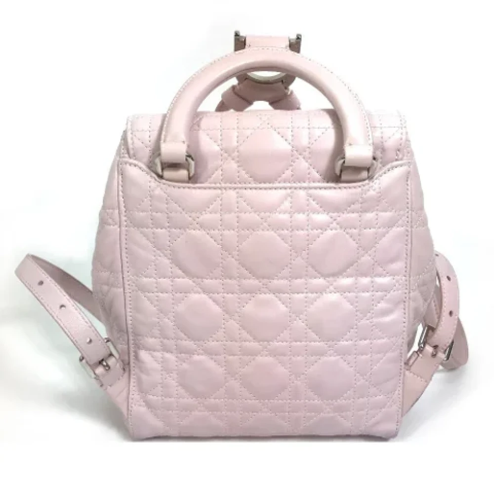 Dior Vintage Pre-owned Leather dior-bags Pink Dames