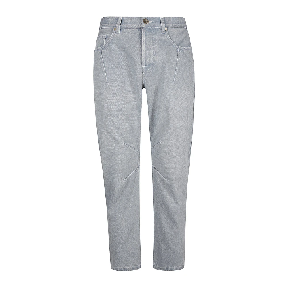 Eleventy Denim broek met pences en relaxte pasvorm Blue Heren